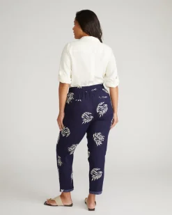 Universal Standard Sayville Linen Drawstring Pant