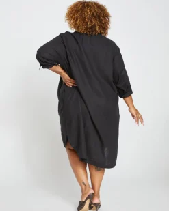Universal Standard Seaside Linen Shirtdress