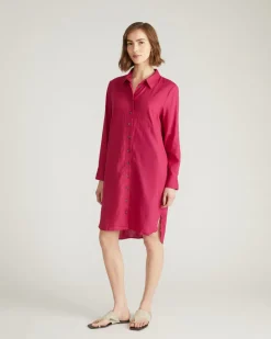 Universal Standard Seaside Linen Shirtdress