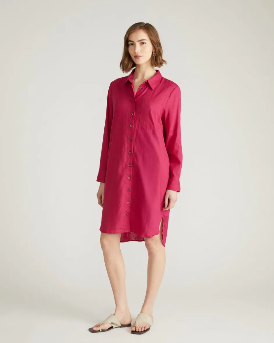 Universal Standard Seaside Linen Shirtdress