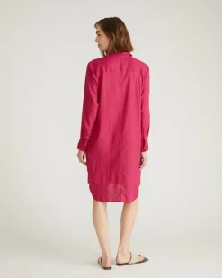 Universal Standard Seaside Linen Shirtdress