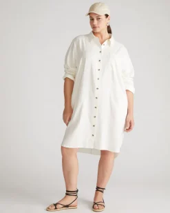 Universal Standard Seaside Linen Shirtdress