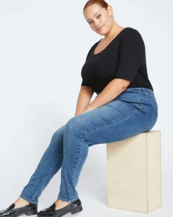 Universal Standard Seine High Rise Skinny Jeans 30 Inch