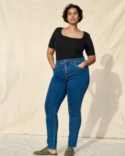 Universal Standard Seine High Rise Skinny Jeans 32 Inch