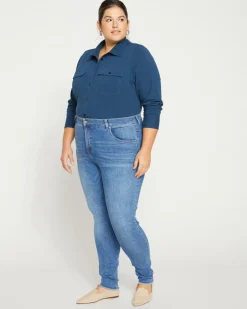 Universal Standard Seine High Rise Skinny Jeans 30 Inch