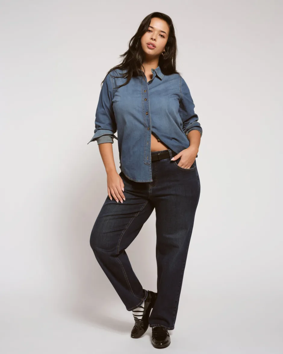 Universal Standard Seine High Rise Straight Leg Jean 29 Inch