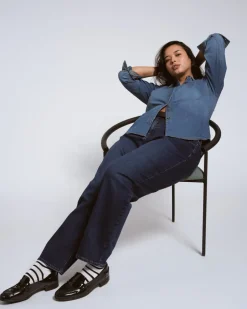 Universal Standard Seine High Rise Straight Leg Jean 29 Inch