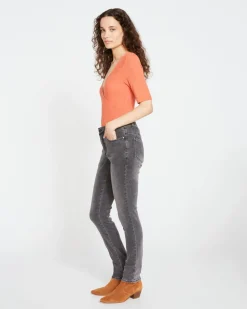 Universal Standard Seine Mid Rise Skinny Jeans 32 Inch