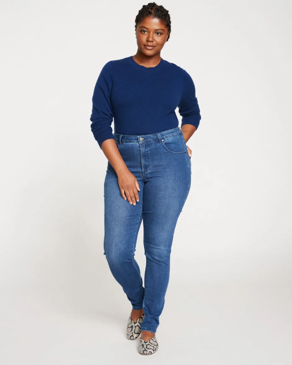 Universal Standard Seine Mid Rise Skinny Jeans 32 Inch