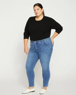 Universal Standard Seine Mid Rise Skinny Jeans 27 Inch