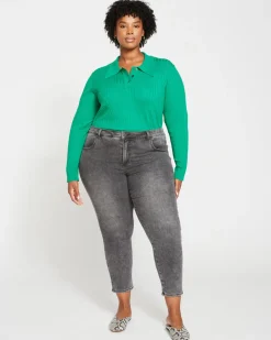 Universal Standard Seine Mid Rise Skinny Jeans 27 Inch