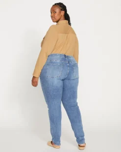 Universal Standard Seine Mid Rise Skinny Jeans 32 Inch