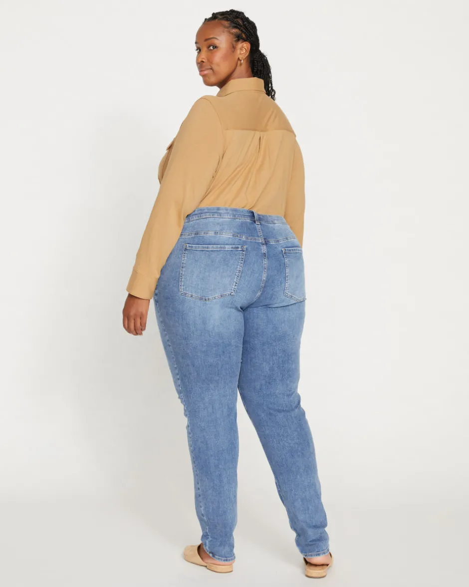 Universal Standard Seine Mid Rise Skinny Jeans 32 Inch