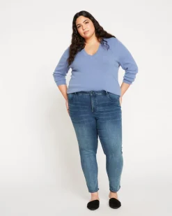 Universal Standard Seine Mid Rise Skinny Jeans 27 Inch