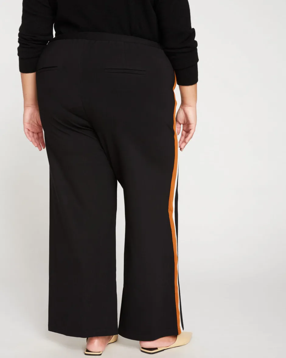 Universal Standard Stephanie Wide Leg Stripe Ponte Pants 30 Inch