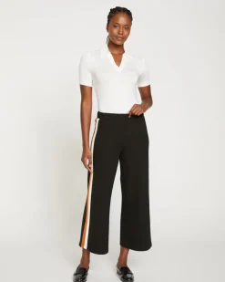 Universal Standard Stephanie Wide Leg Stripe Ponte Pants 27 Inch