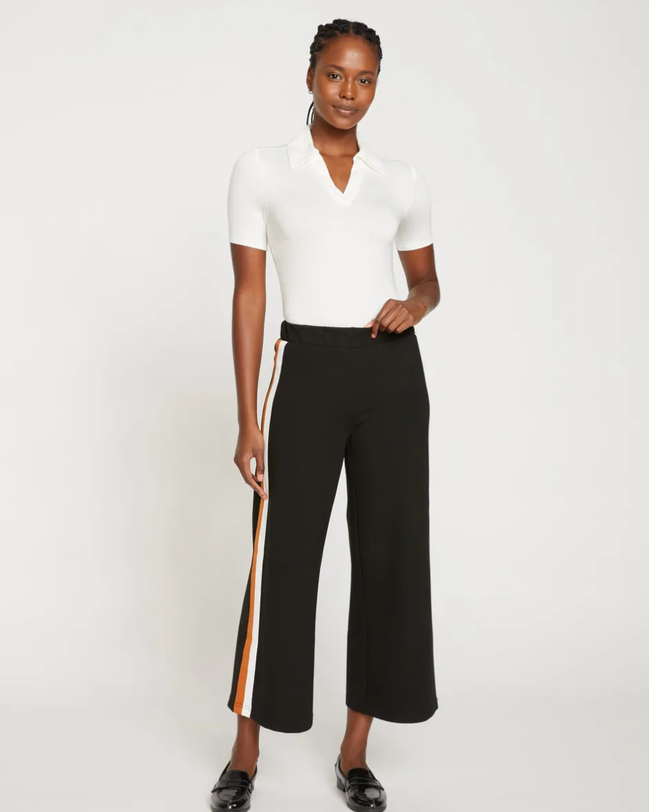 Universal Standard Stephanie Wide Leg Stripe Ponte Pants 27 Inch