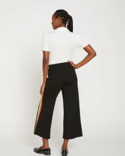Universal Standard Stephanie Wide Leg Stripe Ponte Pants 27 Inch