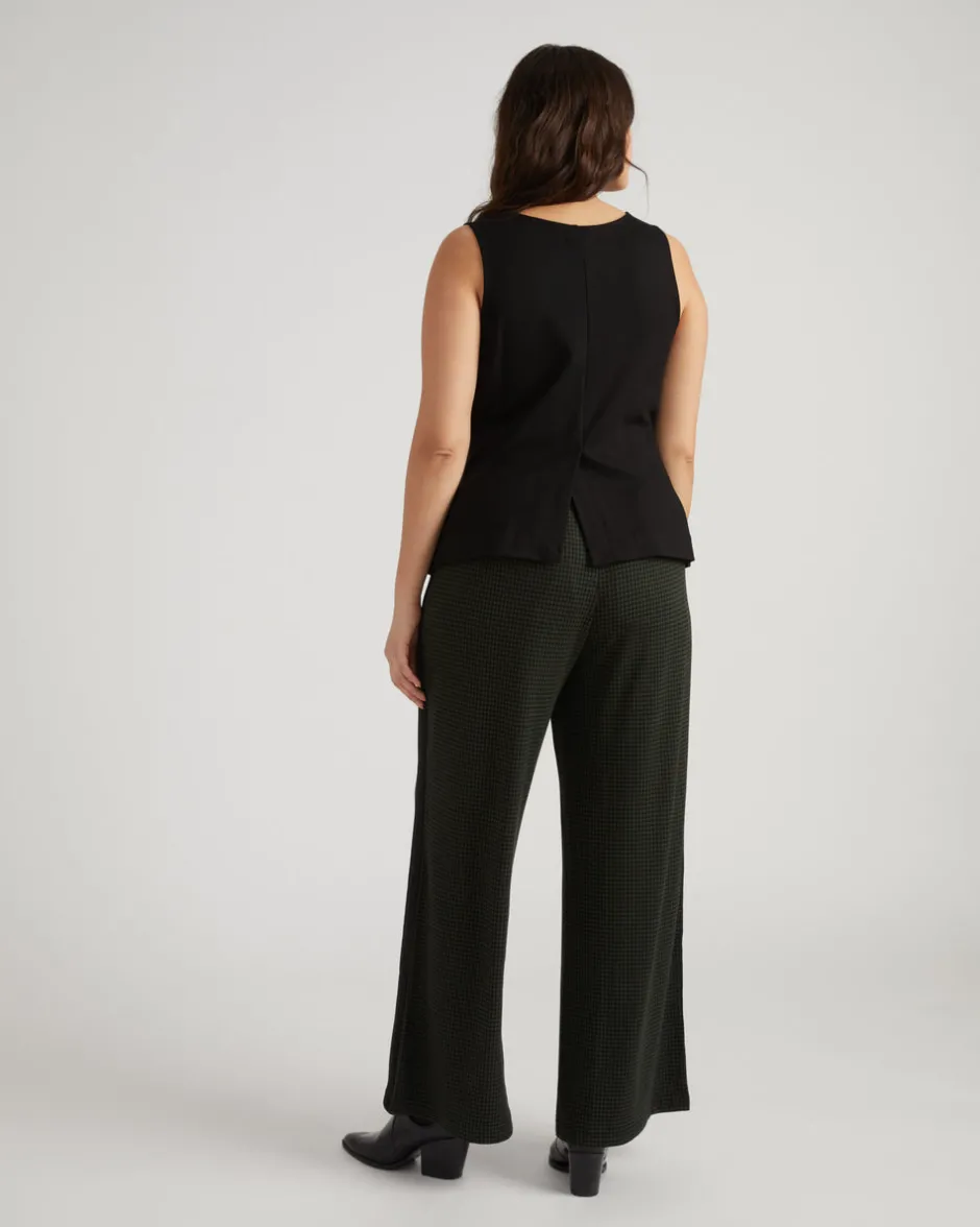 Universal Standard Stephanie Wide Leg Stripe Ponte Pants 30 Inch