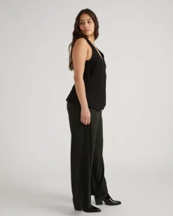 Universal Standard Stephanie Wide Leg Stripe Ponte Pants 30 Inch