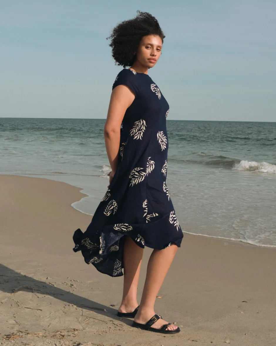 Universal Standard Sunset Linen Flounce Dress