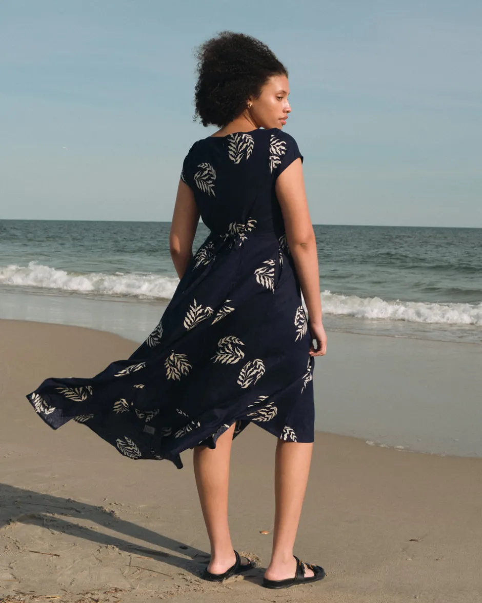 Universal Standard Sunset Linen Flounce Dress