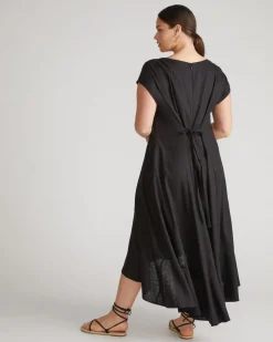 Universal Standard Sunset Linen Flounce Dress