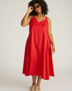 Universal Standard Sunshower Flowy Linen Dress