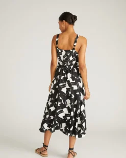 Universal Standard Sunshower Flowy Linen Dress