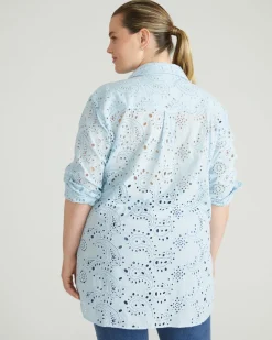 Universal Standard The Artist Cotton Eyelet Shirt
