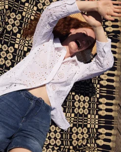 Universal Standard The Artist Cotton Eyelet Shirt