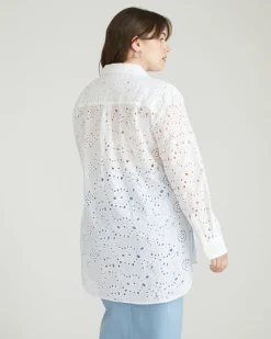 Universal Standard The Artist Cotton Eyelet Shirt
