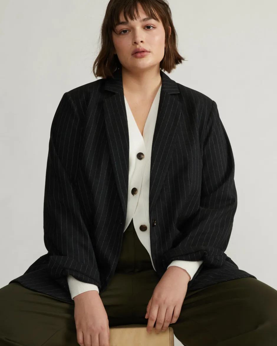 Universal Standard The Pinstripe Blazer