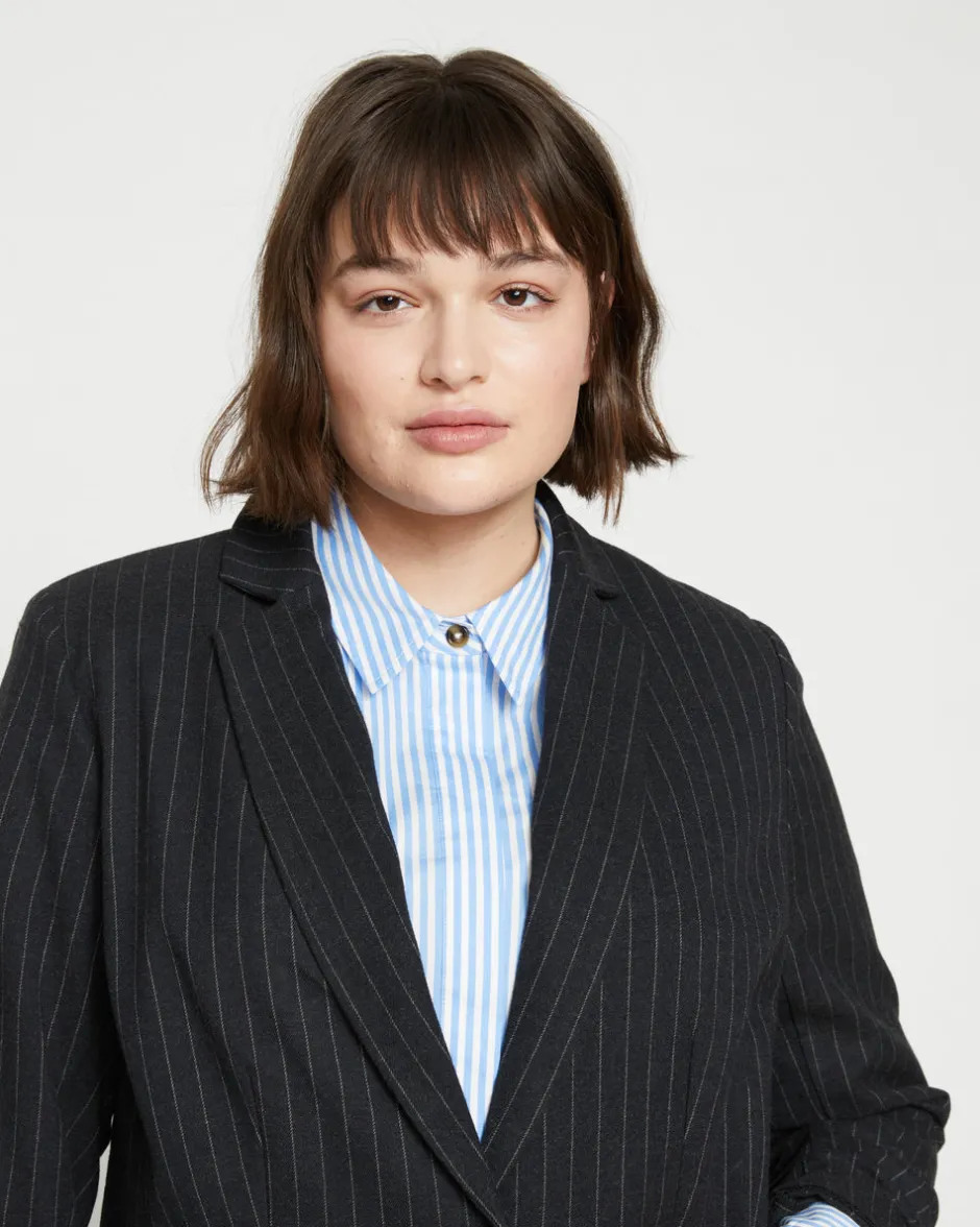 Universal Standard The Pinstripe Blazer