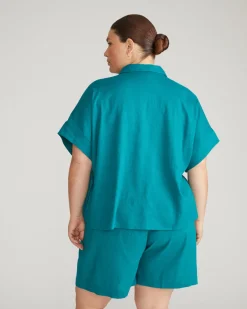 Universal Standard Tupelo Linen Shirt
