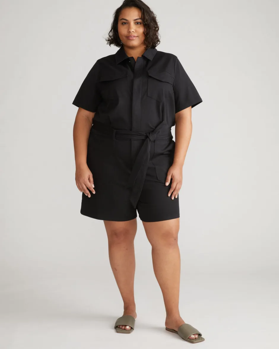 Universal Standard Valley Stretch Cotton Twill Romper