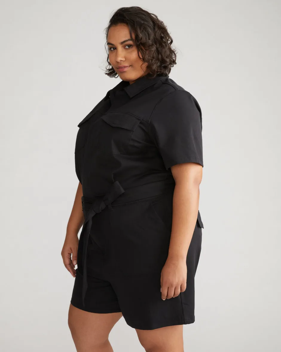 Universal Standard Valley Stretch Cotton Twill Romper