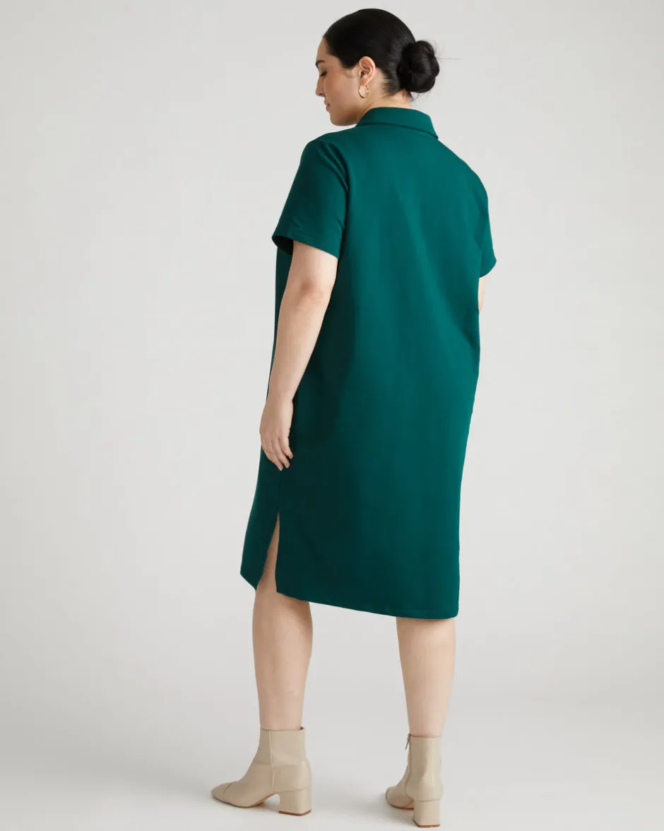 Universal Standard Varsity French Terry Polo Dress