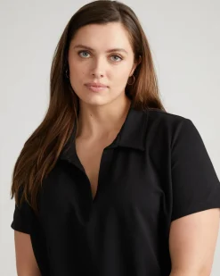 Universal Standard Varsity French Terry Polo Top