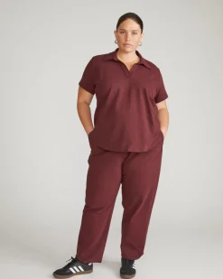 Universal Standard Varsity French Terry Pull On Pants