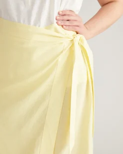 Universal Standard Villa Linen Wrap Culottes