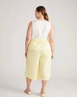 Universal Standard Villa Linen Wrap Culottes