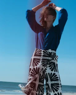 Universal Standard Villa Linen Wrap Culottes
