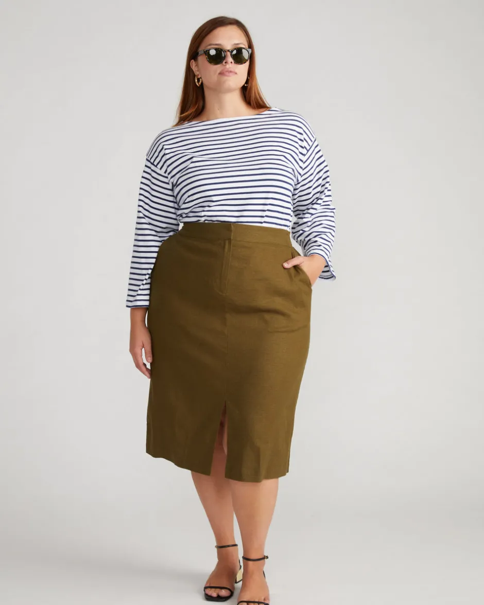 Universal Standard Wooster Linen Skirt