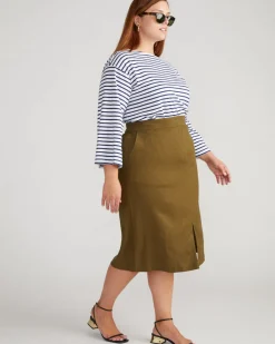 Universal Standard Wooster Linen Skirt