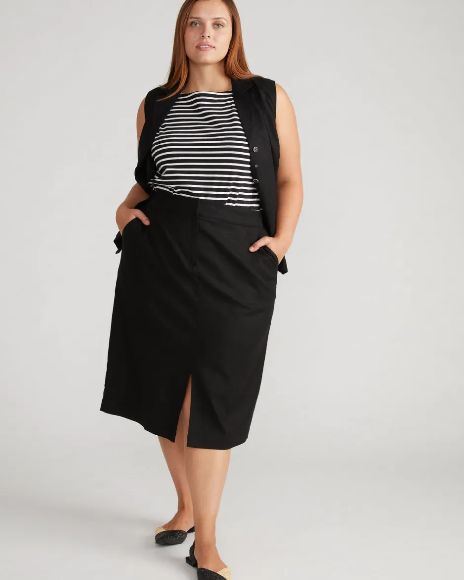 Universal Standard Wooster Linen Skirt